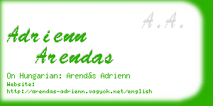 adrienn arendas business card