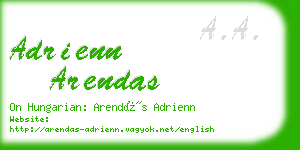 adrienn arendas business card